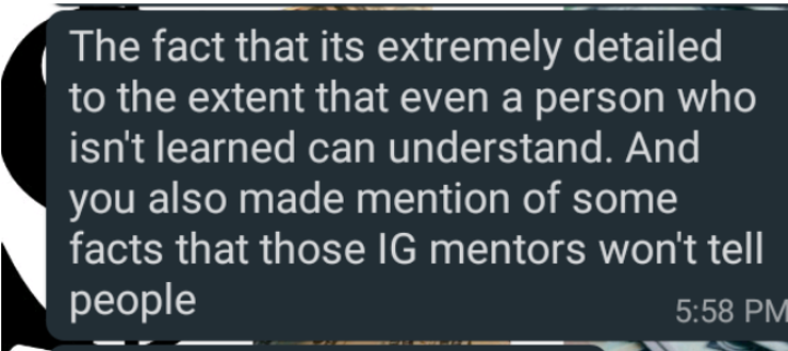 UMSB testimonial